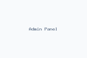Admin Panel